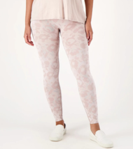 AnyBody Jacquard Smoothing Legging- PINK FLORAL, XS - £14.58 GBP