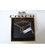 Coach Rose Gold Open Circle Double Strand Toggle Bracelet F54515 MSRP $8... - $42.95