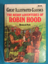 The Merry Adventures Of Robin Hood By Howard Pyle - Great Illustrated Classics - £13.32 GBP
