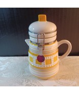 Vintage Coffee Pot Shaped Canister 9 Inch - $11.88