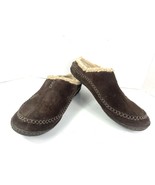 Sorel Slippers Men 11 M Falcon Ridge Shoes Brown Suede Fur Lined Moccasi... - $27.54