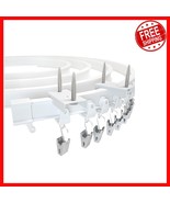 16FT Flexible Ceiling Curtain Track - Strong PVC Rail for Stylish Room D... - $43.50 CAD