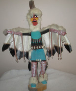 Vintage KACHINA DOLL Eagle Dancer Native NAVAJO Signed B. BERNARD 20&quot; - £145.57 GBP