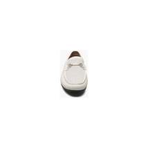 Stacy Adams Corley Moc Toe Bit Slip On Light Weight Summer Shoes White 25579-100 image 3