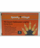 Spooky Village 70 Count Halloween Lights, Orange Bulbs - $235.56 MXN