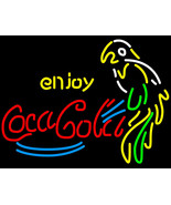 Coca Cola Coke Parrot Neon Sign 17&quot;x14&quot; - £140.85 GBP