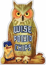 Wise Owl Potato Chips Advertisement Metal Sign - $49.95