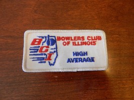 Bowlers Club of Illinois High Average Patch from the 90s Silver Border - £7.84 GBP