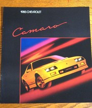 1985 Chevrolet Camaro Brochure, Sport Coupe Berlinetta Z28, Original Xlnt - £10.34 GBP