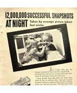 Vintage 1941 Kodak Super-XX Film Print Ad Indoor Pictures Night Snapshot... - £9.73 GBP