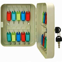 KEY CABINET SAFE BOX CASE Security Locking 20 Keys Hooks Storage Wall Mo... - $429.27 MXN