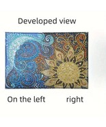 Passport Cover Floral Theme PU Leather Travel Passport Holder Diamond Art - €8,41 EUR