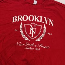 Old Navy Brooklyn NY Athletic Club Cropped Sweatshirt Red Women's Size M Tall image 6