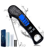 Black Digital Instant Meat &amp; Food Thermometer BBQ Grilling Magnetic w Pr... - $15.87