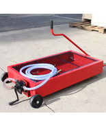 17 Gallon Low Profile Oil Drain Pan Dolly Truck Car Antifreeze w/Rotary ... - €146,14 EUR