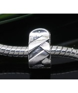 Stopper Clip Lock Charm 2 pieces Bead Fits European Charm Bracelet s65 - £3.15 GBP