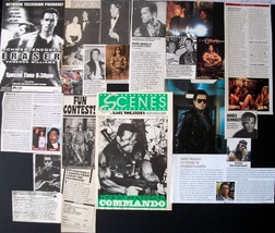 Arnold Schwarzenegger ~ (30) Color And B&amp;W Clippings, Articles From 1977-2005 - £7.95 GBP