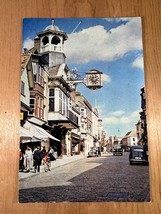 Vintage Postcard, The High Street, Clock, Guildford, Surrey, England - $4.75