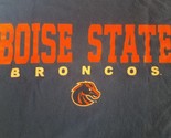 Vecchio Varsity Boise Stato Broncos Tee T-Shirt Uomo Blu NCAA College Bsu - $21.30