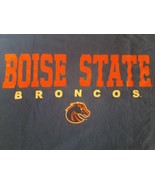 Vecchio Varsity Boise Stato Broncos Tee T-Shirt Uomo Blu NCAA College Bsu - £16.76 GBP