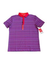 Redvanly Archer Polo Golf Shirt Red Rio Stripe Size Large NWT - £38.99 GBP