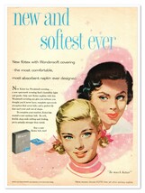 Print Ad Kotex Belt Jon Whitcomb Illustration Vintage 1957 Advertisement - $187.34 MXN