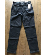 Croft &amp; Barrow Women&#39;s Black Denim Stretch Straight-Leg Jeans-NWT-Size 4... - £11.18 GBP