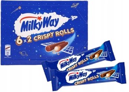 Milky Way CRISPY ROLLS chocolate bars with filling 135g-FREE SHIPPING - £8.67 GBP