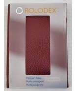 N) Rolodex Travel Passport Credit Card Folio Holder Carrier #76652 Red - £6.22 GBP