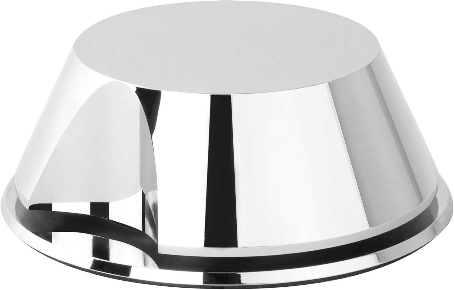 Hudson Hi-Fi Spaceben Record Weight Stabilizer With Protective Leather, Chrome  			