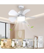 Socket Fan Light, 2 In 1 Ceiling Fans w/Lights &amp; Remote, 3 Colors 3000K-... - €25,57 EUR
