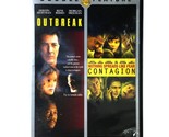 Outbreak / Contagion (2-Disc DVD, 1995 &amp; 2011)   Dustin Hoffman  Matt Damon - $7.68