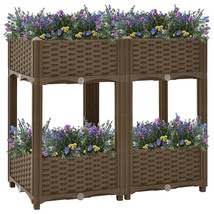  Raised Bed Brown Polypropylene 31.5x15.7x28.0 in Durable - $144.49