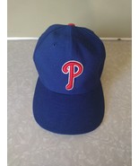 Philadelphia Phillies New Era 5950 Fitted Hat Sz 7 1/8 Blue Red MLB Base... - $265.90 MXN