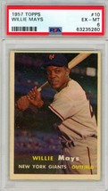 1957 Topps Willie Mays #10 PSA 6 P1272 - £704.74 GBP