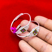 925 Sterling Silver Baby Bangle, Baby Birthday Gift - $35.11