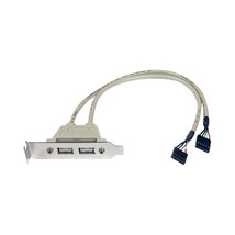 Startech.Com Usbplatelp 2PORT Usb Bracket Low Profile Usb A (F) - £27.33 GBP