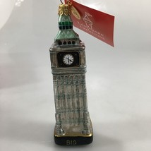 Landmark Creations Big Ben Clock London Glass Ornament 5&quot; NEW Made in Poland - £30.15 GBP