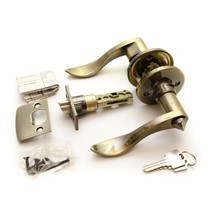 Door Lever Lock Sets Bronze Door Handle With keys Qcraft - $19.77