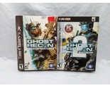 Lot Of (2) Tom Clancys Ghost Recon 1 And 2 PC Video Games - $39.59