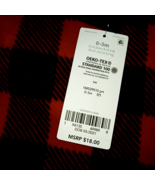 CARTER&#39;S BLACK/RED PLAID FLEECE 1-PC NEWBORN-0-3 MONTHS-NWT-$18-CUTE - $184.17 MXN
