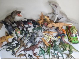 Huge Lot Of 48 Jurassic World Dinoasaurs Figures - Indominous Rex, Raptors, Etc - £232.19 GBP