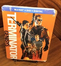 Terminator Genisys Steelbook (Blu-ray/DVD-No Digital) Discs Unused-Free Box S&amp;H - £14.86 GBP