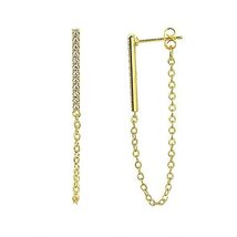 Threader earrings, bar earrings, chain earrings, ear threads, thread ear... - £19.61 GBP