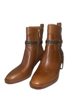 Michael Kors Mindy Block Heel Bootie Leather &amp; Signature Logo 6.5 M New - €80,70 EUR