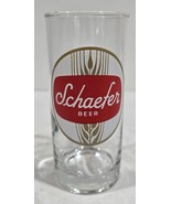 Vintage Schaefer Beer White/Gold/Red Logo Drinking Glass Made in France - $26.37 CAD