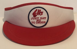 Vintage Elks Visor Patch Hat Just Say No To Drugs ba1 - $40.58