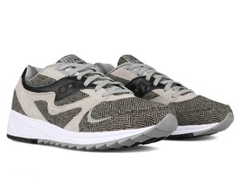 Saucony Uomo Grid 8000 CL HT Grigio Nero Pesce Corsa Scarpe S70352-1 Nib - £54.48 GBP