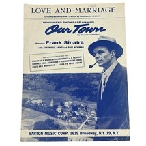 Love And Marriage Our Town Frank Sinatra Paul Newman Sheet Music Barton ... - $142.47 MXN
