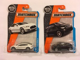 Matchbox 2017 MBX Adventure City Tesla Model S 26/125, White &amp; BONUS: Ma... - $512.85 MXN
